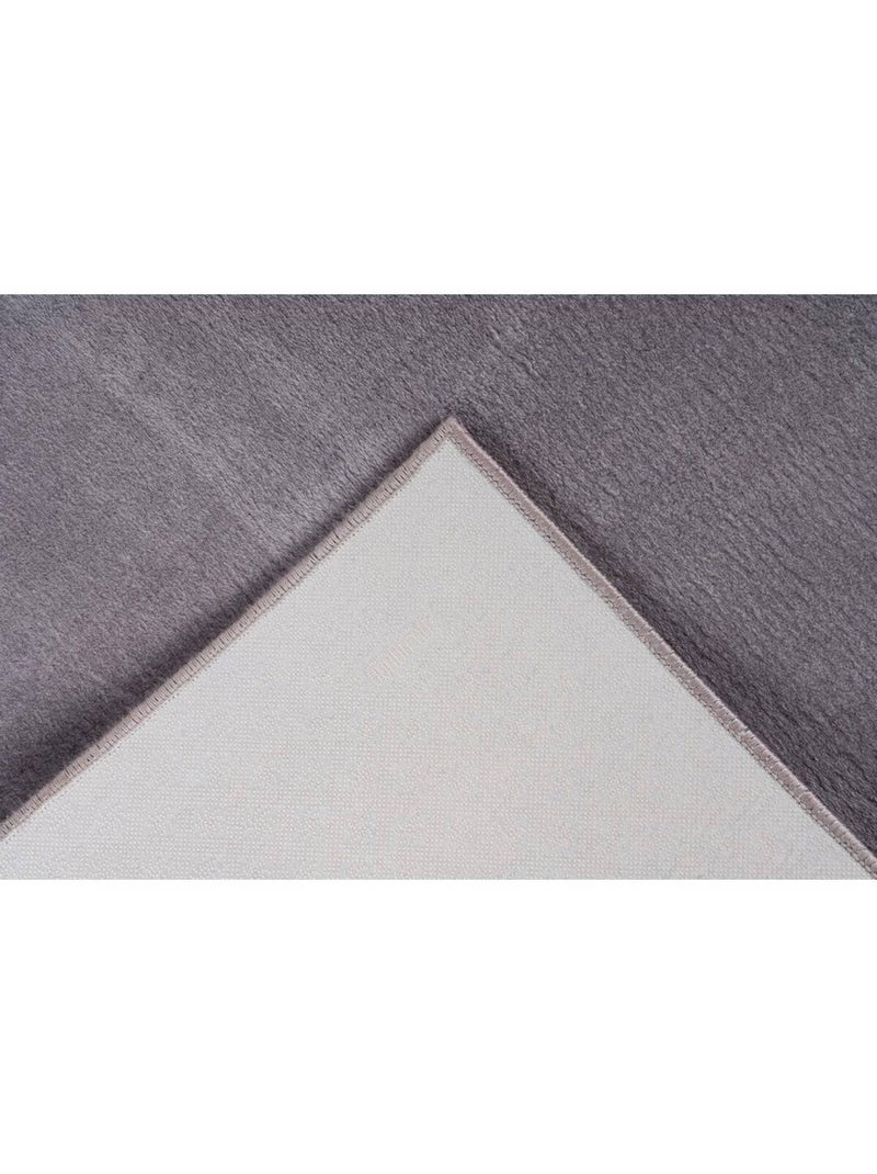 Tapis uni lavable en machine antidérapant Portimao Argenté - Kiabi