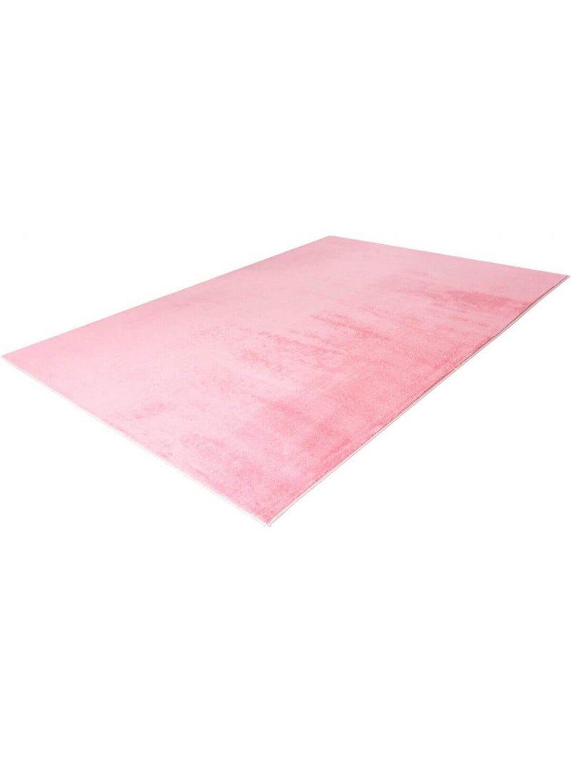 Tapis uni lavable en machine antidérapant Portimao Noir Rose - Kiabi