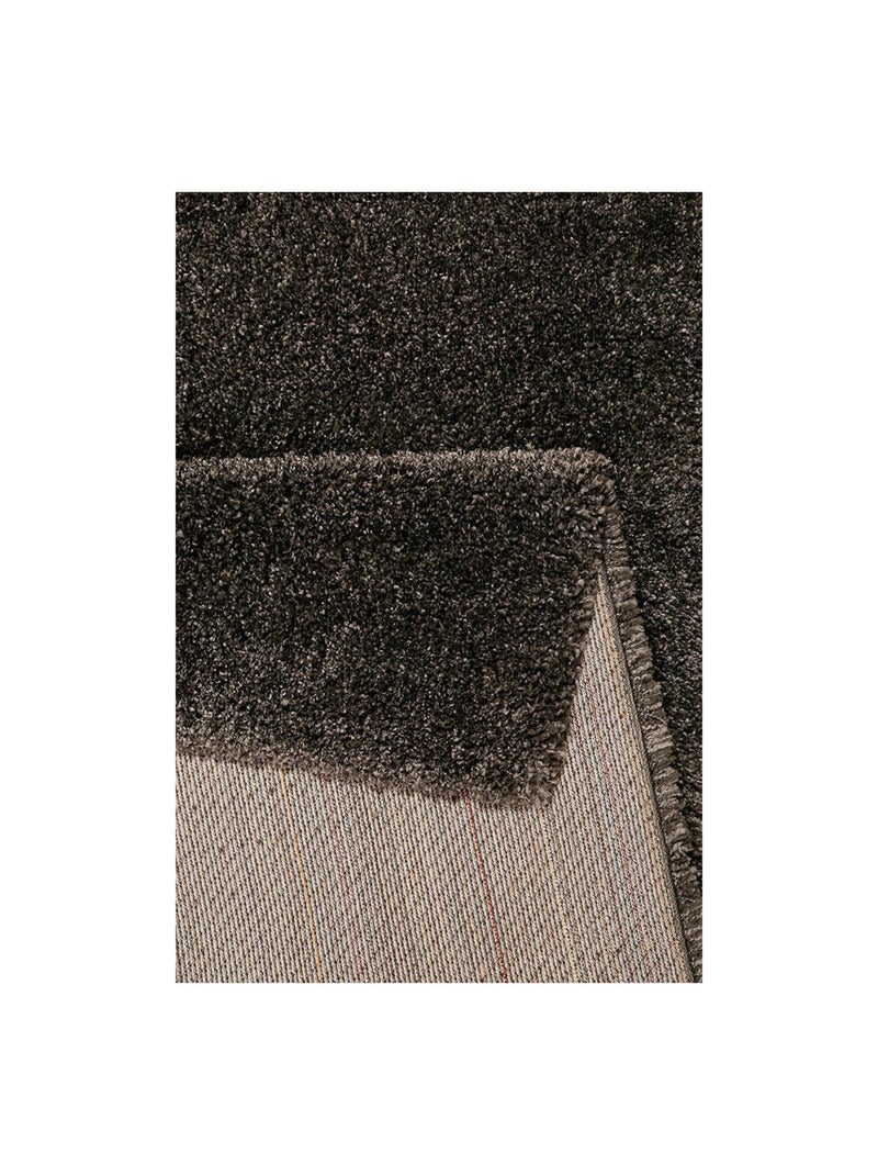 Tapis uni rectangle à longues mèches Live Nature Esprit Gris - Kiabi