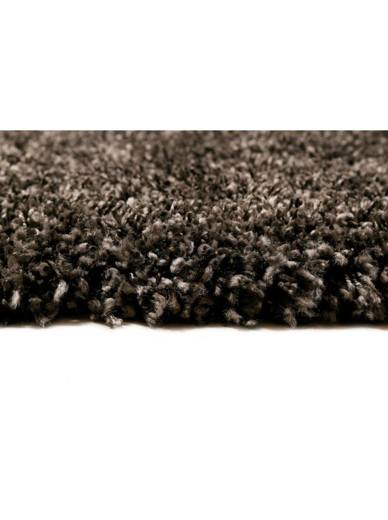Tapis uni rectangle à longues mèches Live Nature Esprit Gris - Kiabi