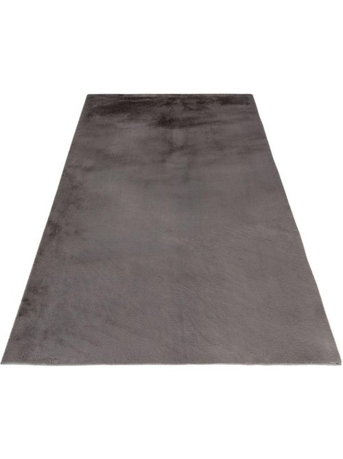 Tapis uni shaggy doux moderne Serena - Kiabi