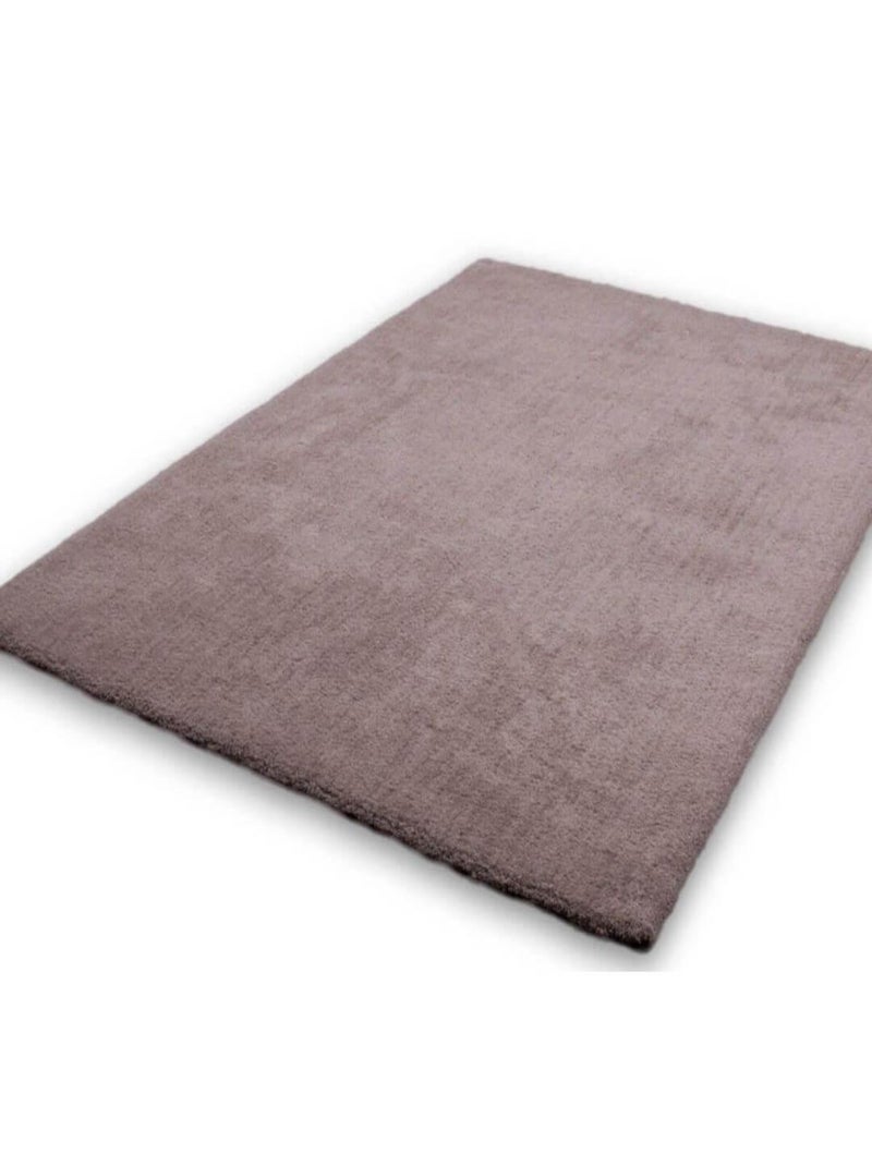 Tapis uni Velvet par Lalee Beige - Kiabi