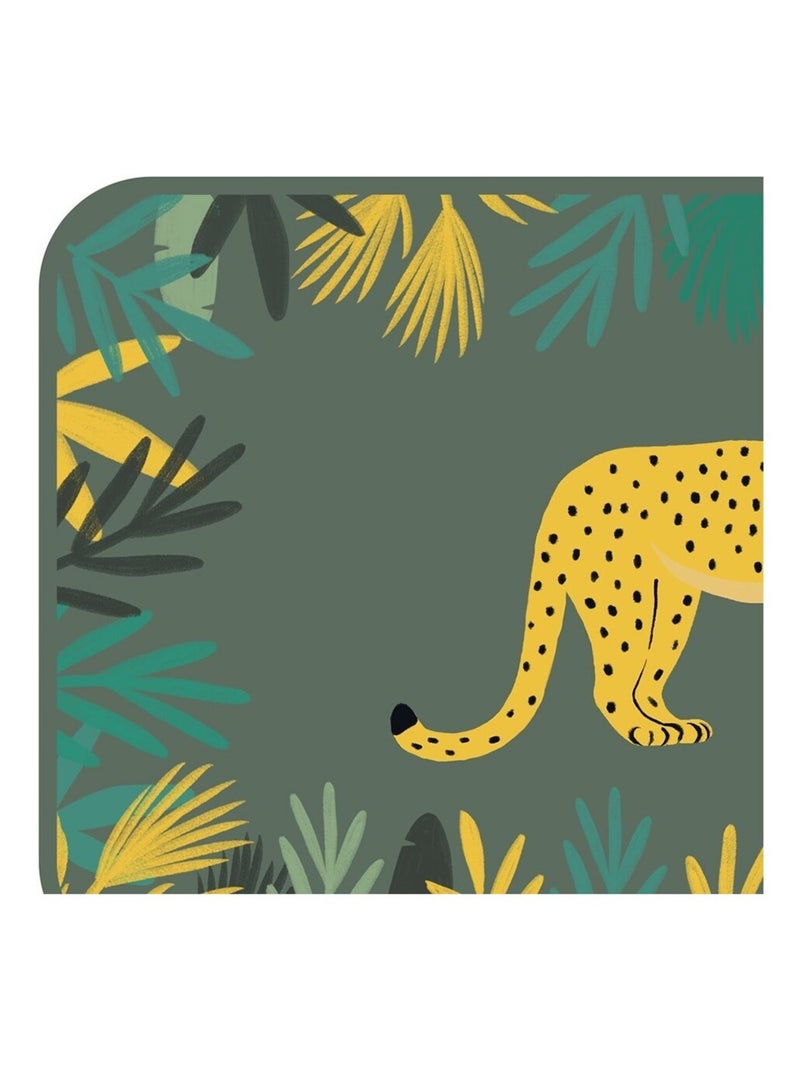 Tapis velours 45x75 cm Animaux and co Vert - Kiabi