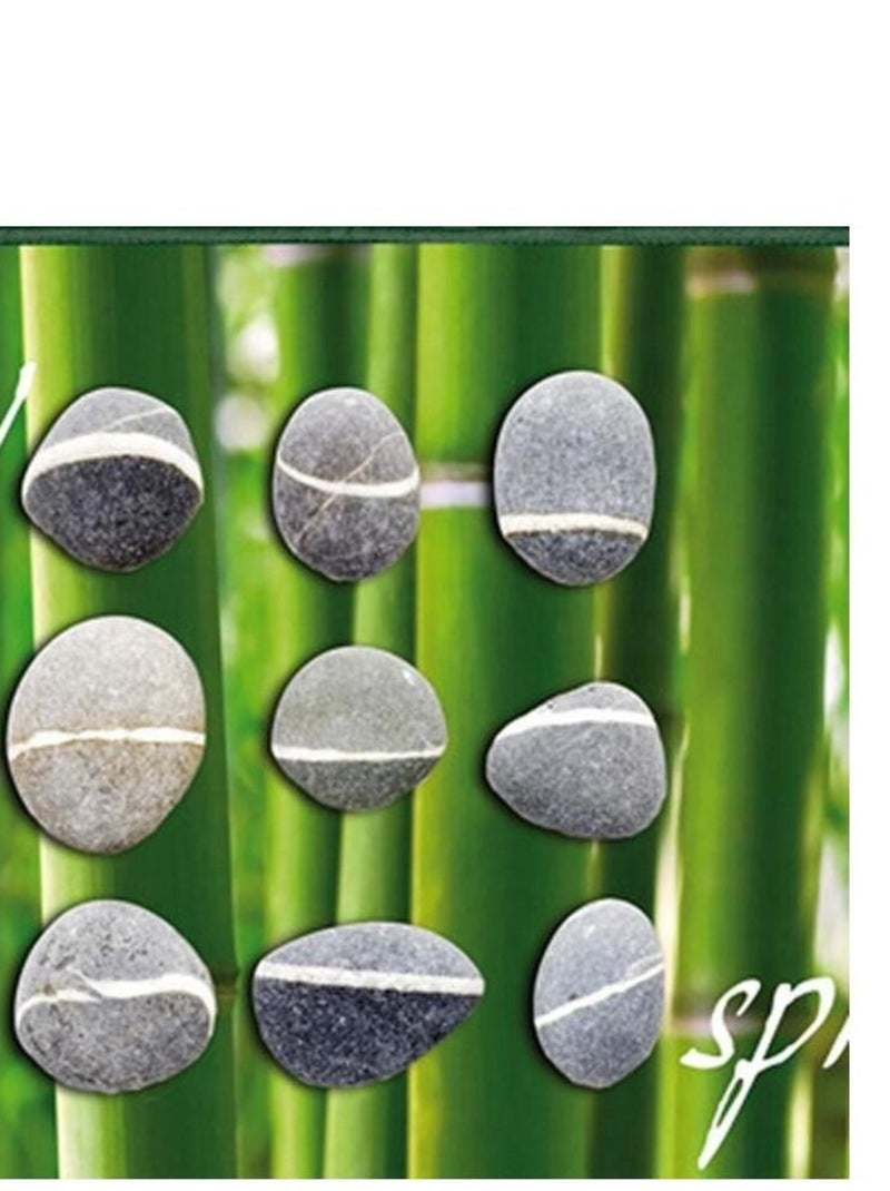 Tapis velours 45x75cm imprimé NATURAL Vert - Kiabi