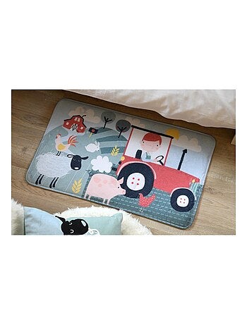Tapis velours tom a la ferme