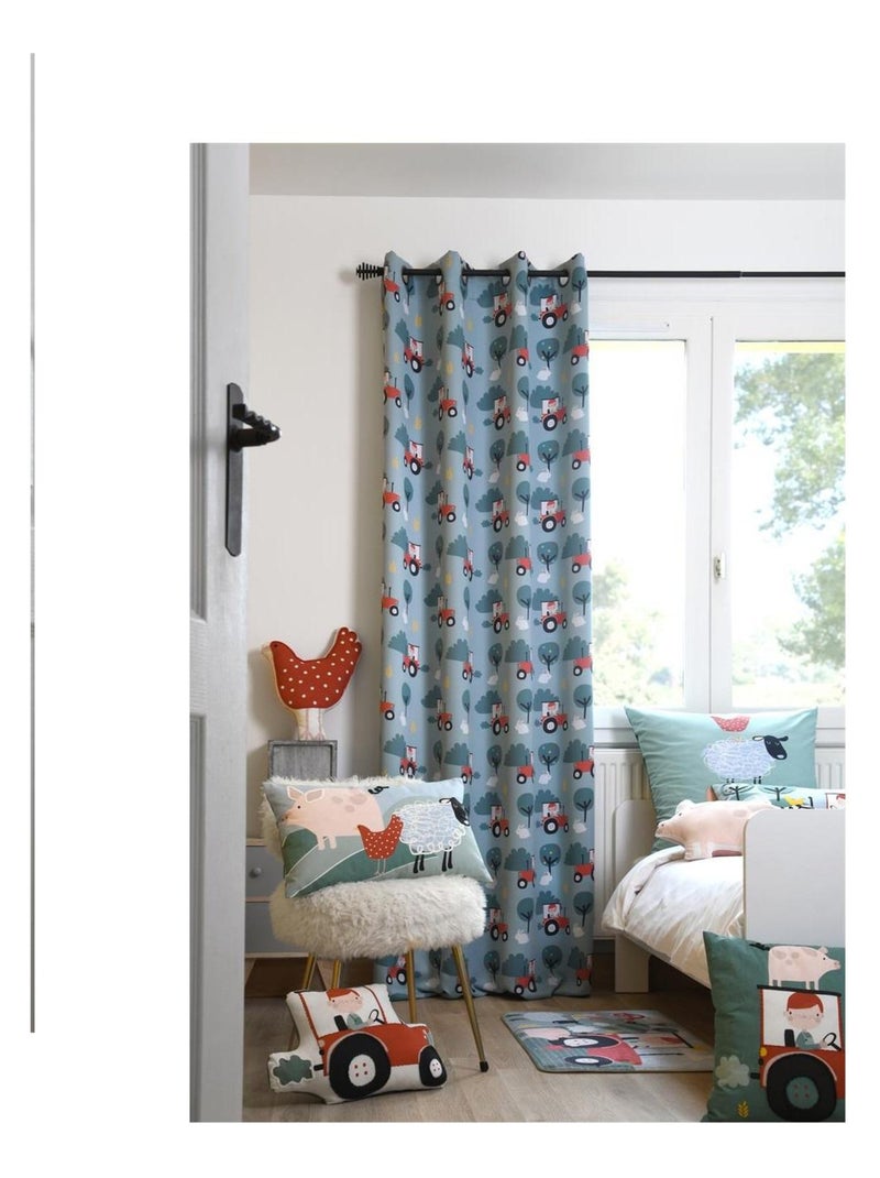 Tapis velours tom a la ferme Vert - Kiabi