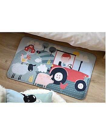 Tapis velours tom a la ferme