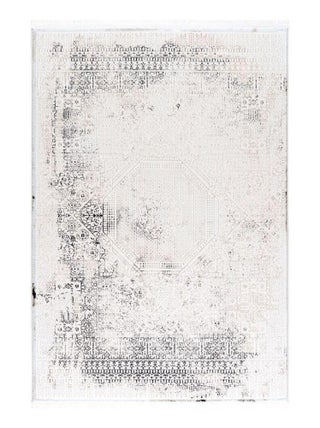 Tapis vintage avec franges doux rayé Jasper