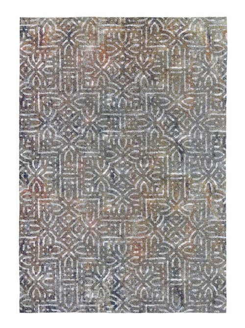 Tapis vintage coloré plat rayé Llescas - Kiabi