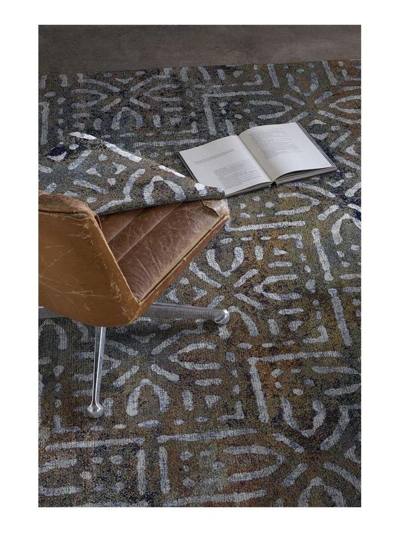 Tapis vintage coloré plat rayé Llescas Multicolore - Kiabi