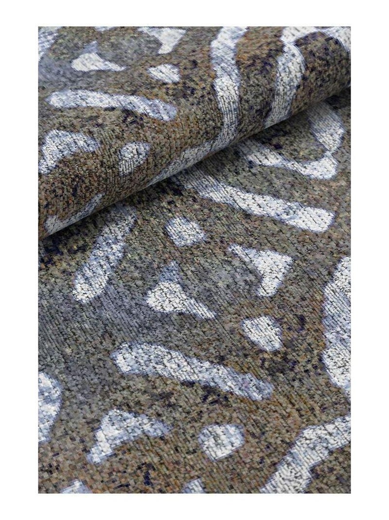 Tapis vintage coloré plat rayé Llescas Multicolore - Kiabi