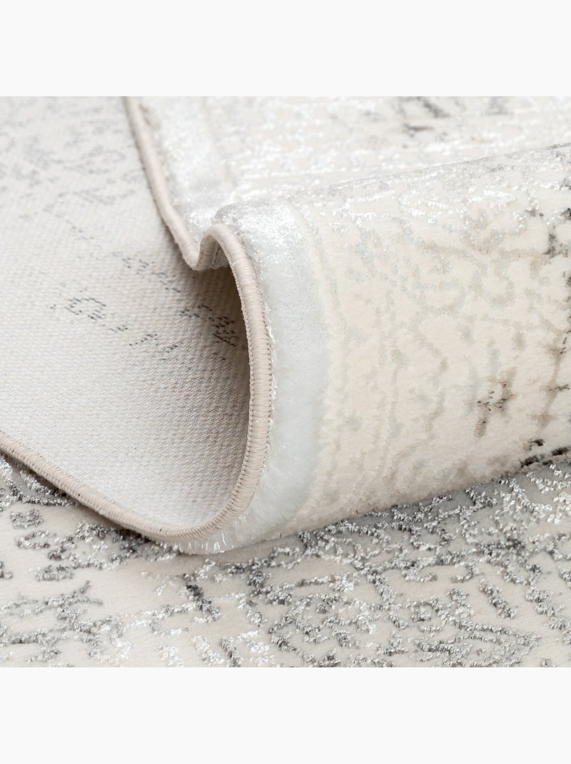 Tapis Vintage Élégance Crème & Gris - 120x170 / Gris Gris - Kiabi