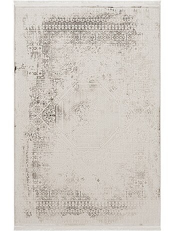 Tapis Vintage Élégance Crème & Gris