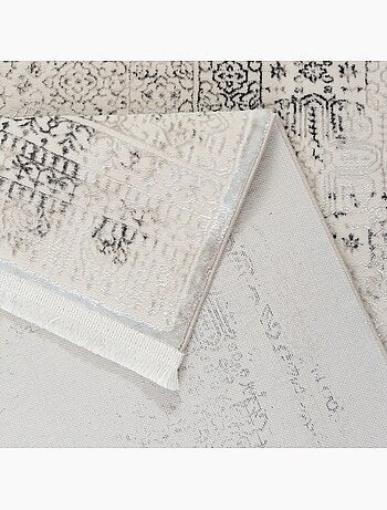Tapis Vintage Élégance Crème & Gris