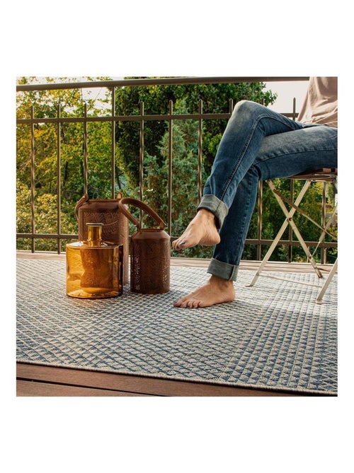 Tapis vintage géométrique en polypropyène Nordica - Kiabi