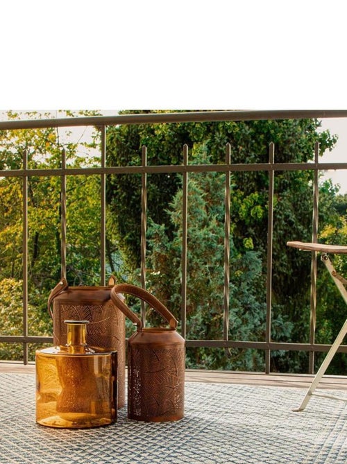 Tapis vintage géométrique en polypropyène Nordica - Kiabi