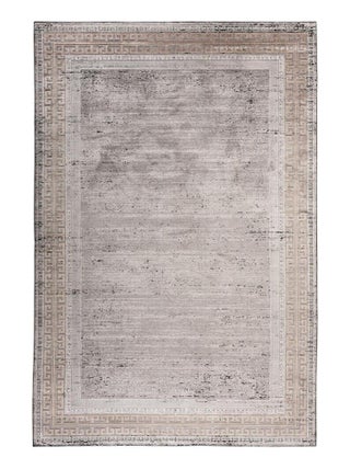 Tapis vintage gris en viscose Inca
