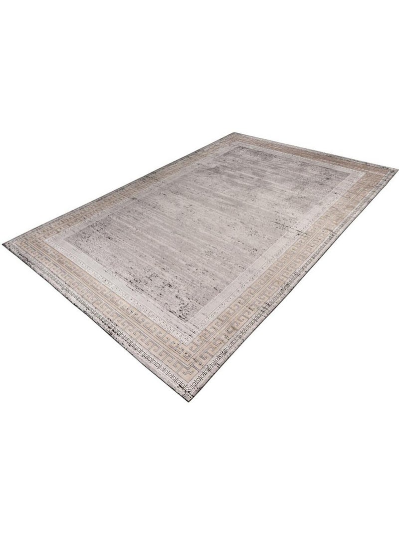 Tapis vintage gris en viscose Inca Gris - Kiabi