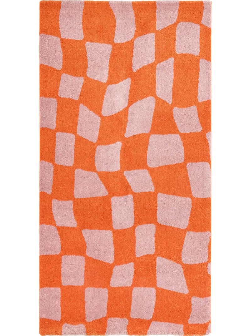 Tapis vintage Groovy Orange - Kiabi