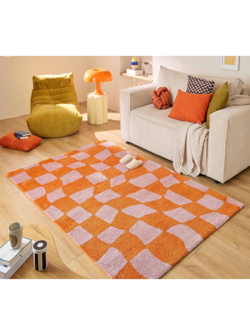 Tapis vintage Groovy Orange - Kiabi