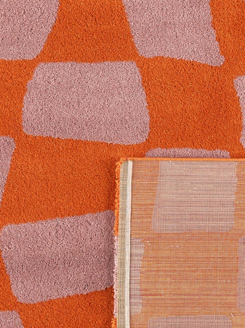 Tapis vintage Groovy Orange - Kiabi