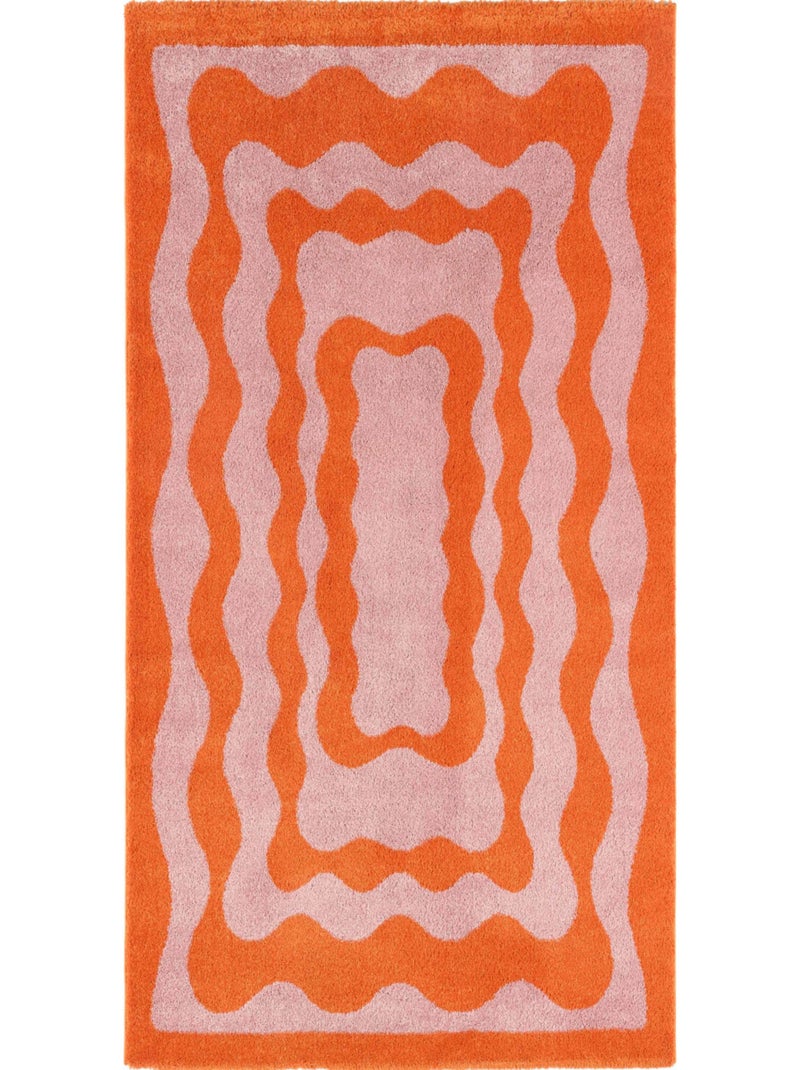 Tapis vintage Groovy Orange - Kiabi