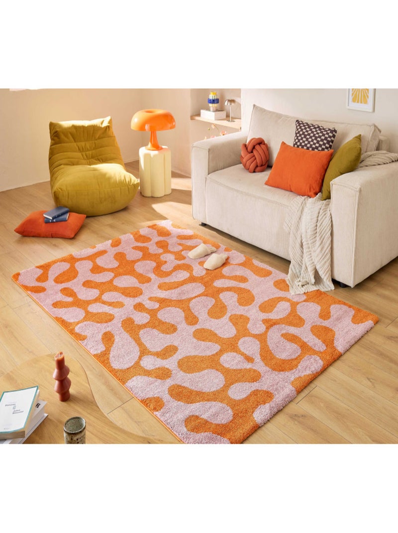 Tapis vintage Groovy Rose - Kiabi