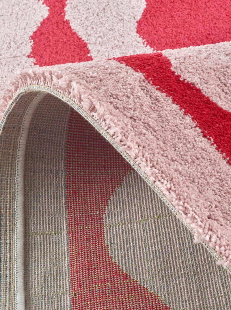 Tapis vintage Groovy Rouge - Kiabi
