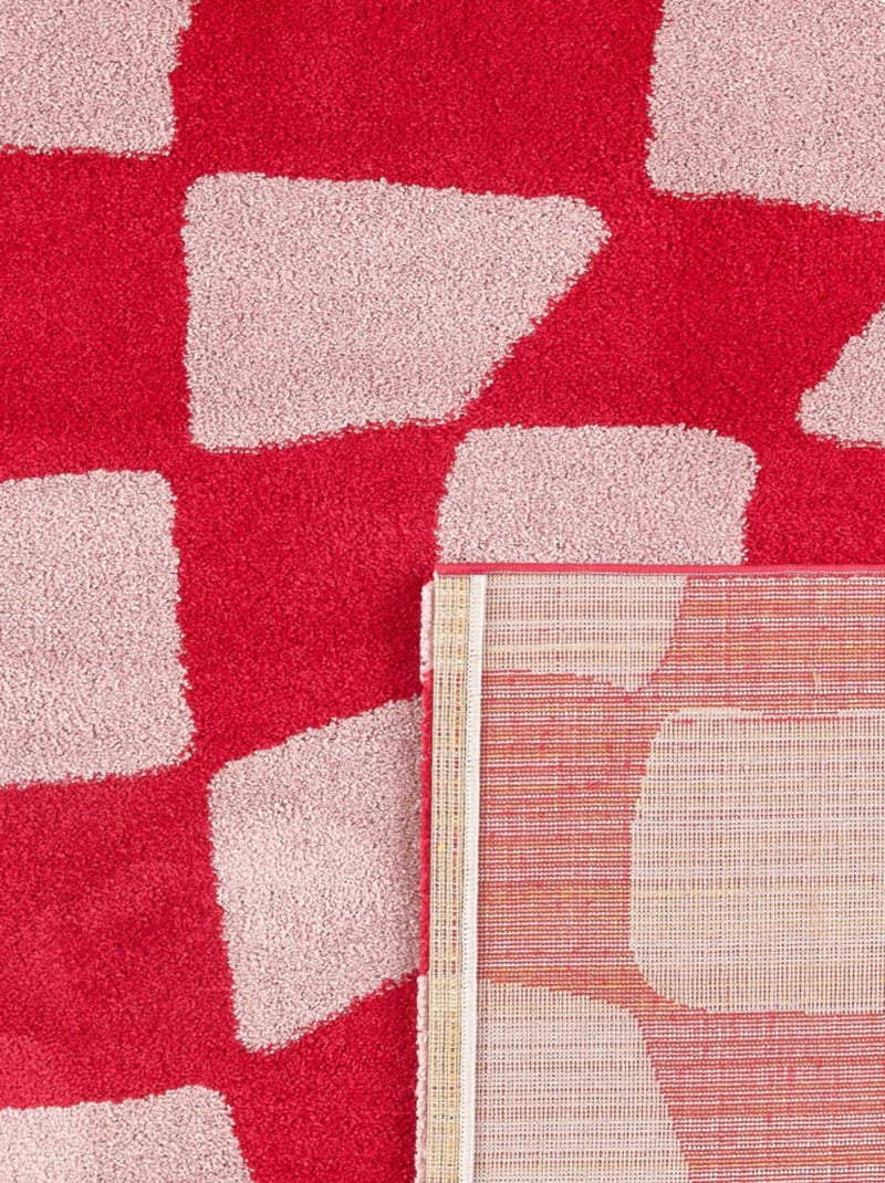 Tapis vintage Groovy Rouge - Kiabi