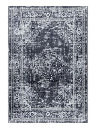 Tapis vintage lavable en machine rayé Velvet
