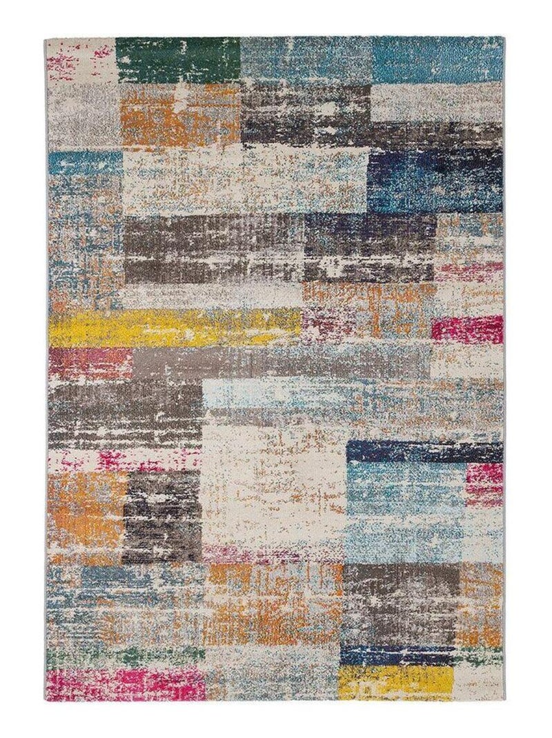 Tapis vintage multicolore intérieur rayé Rubica Multicolore - Kiabi