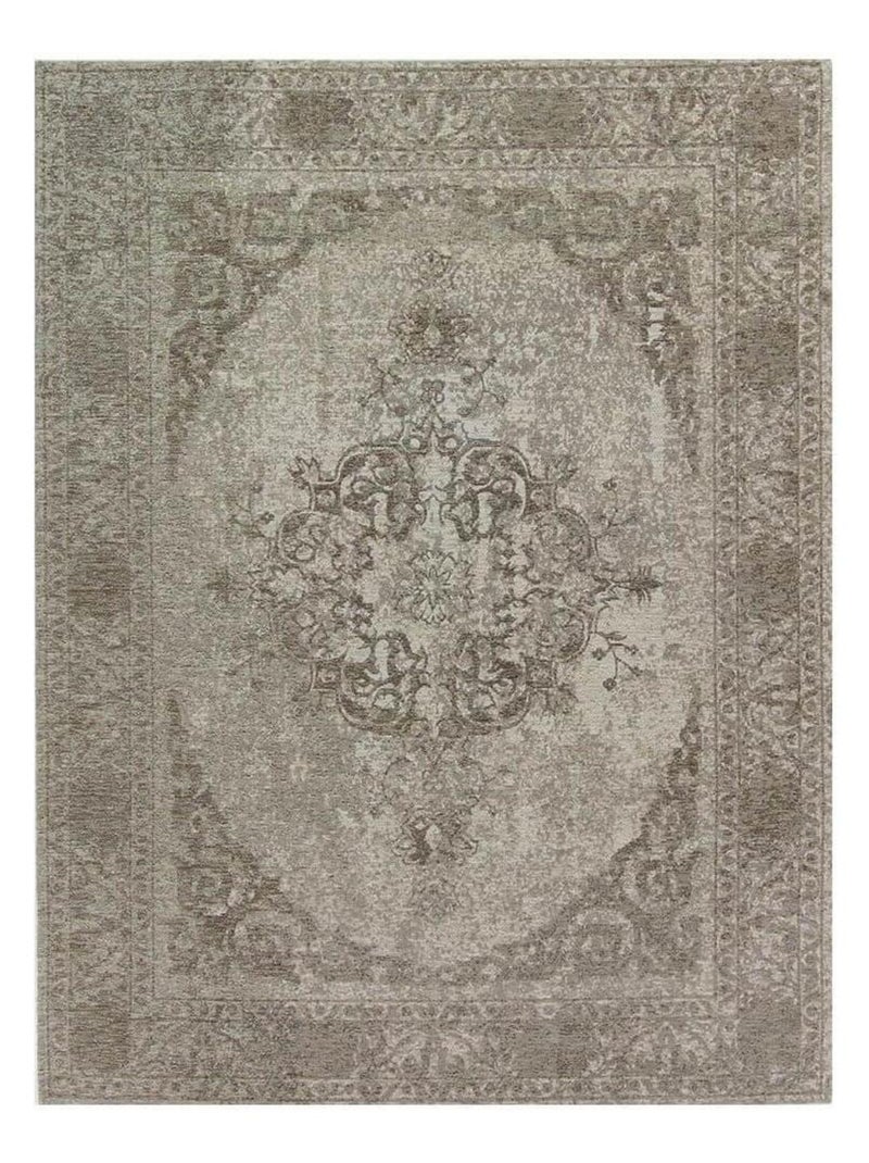 Tapis vintage plat pour intérieur Meda Beige - Kiabi