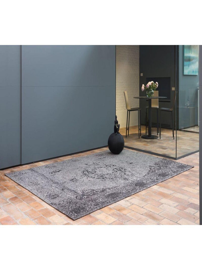 Tapis vintage plat pour intérieur Meda Gris - Kiabi