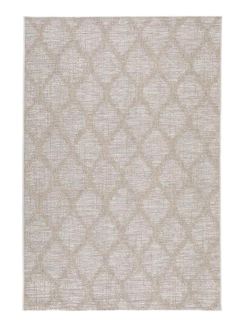 Tapis vintage plat rayé Brockway Beige - Kiabi