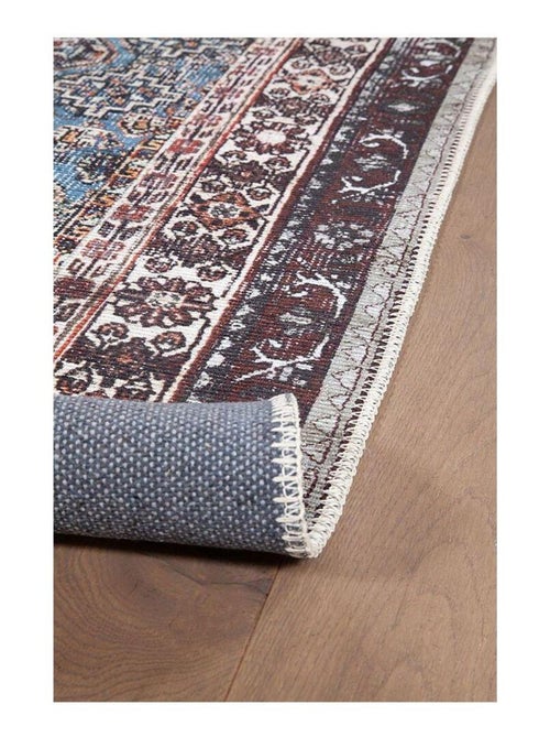 Tapis vintage plat rayé rectangle Streaks - Kiabi