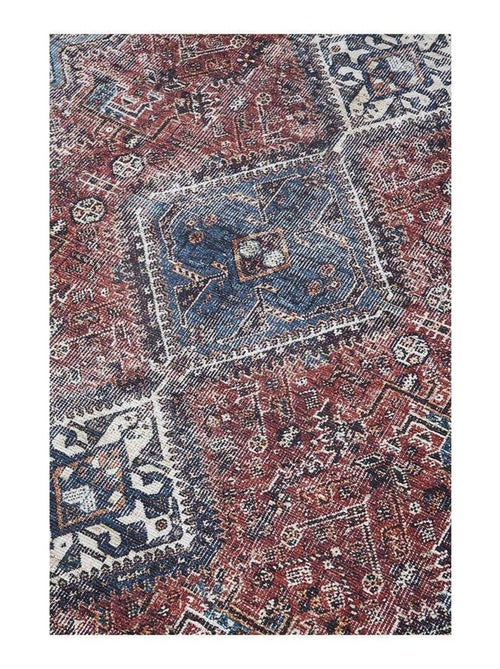 Tapis vintage plat rayé rectangle Streaks - Kiabi