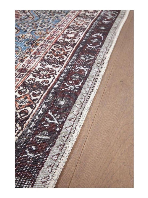 Tapis vintage plat rayé rectangle Streaks - Kiabi