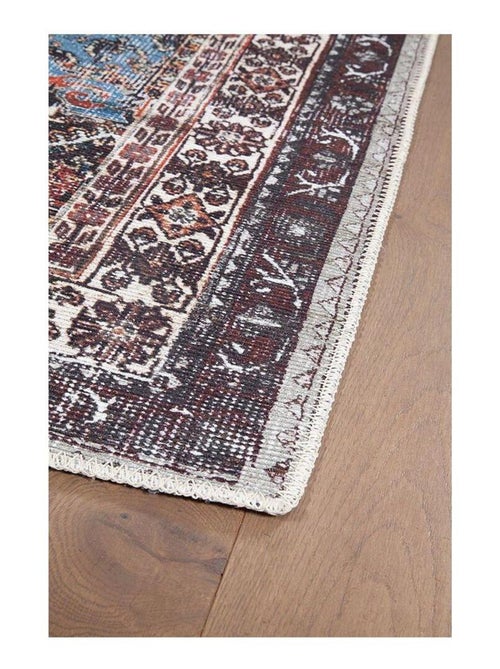 Tapis vintage plat rayé rectangle Streaks - Kiabi