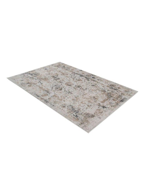 Tapis vintage polyester et viscose rayé Aurore - Kiabi