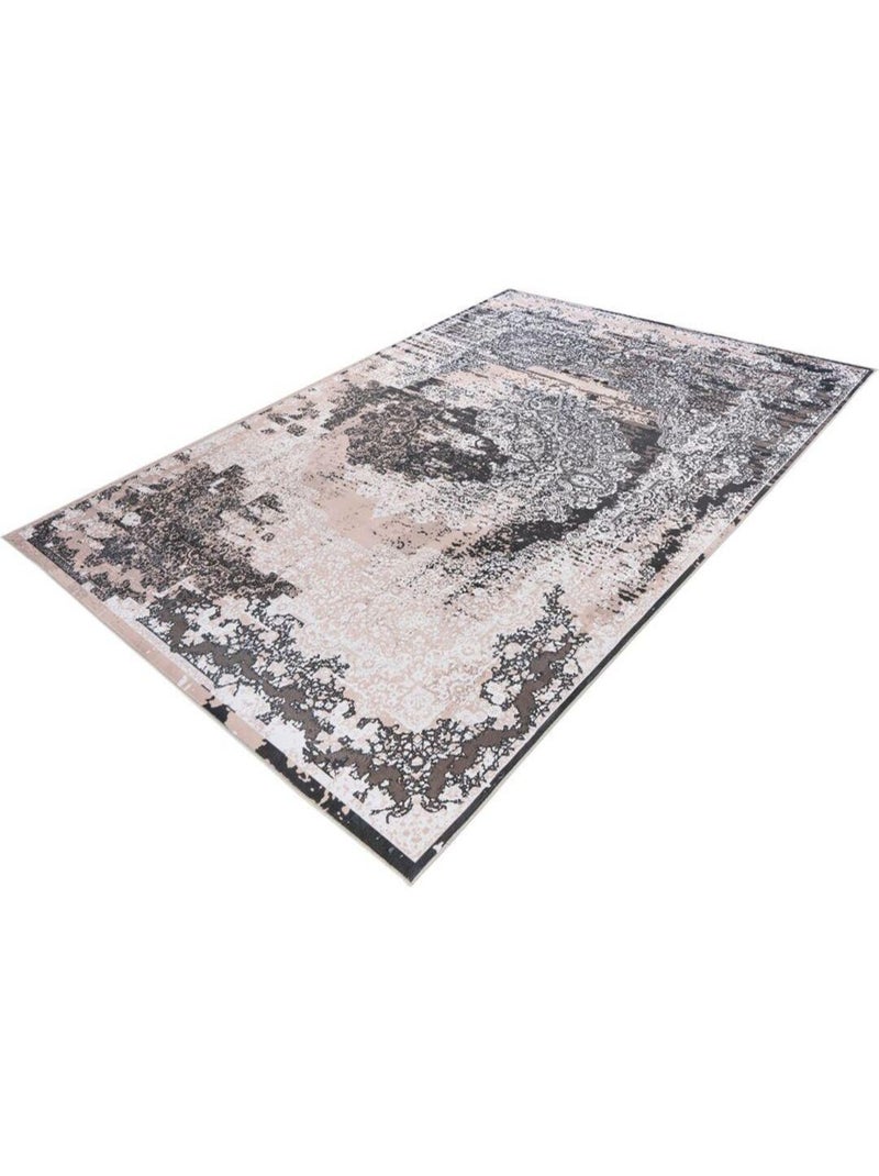 Tapis vintage rayé lavable en machine Noora Beige - Kiabi