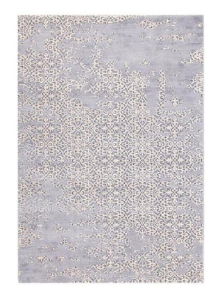 Tapis vintage rayé rectangle courtes mèches Folk