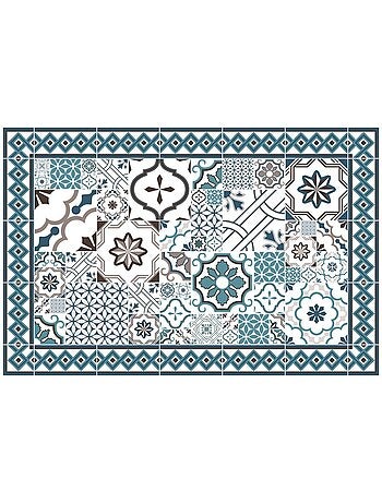 Tapis vinyle motif mosaïque vinyl