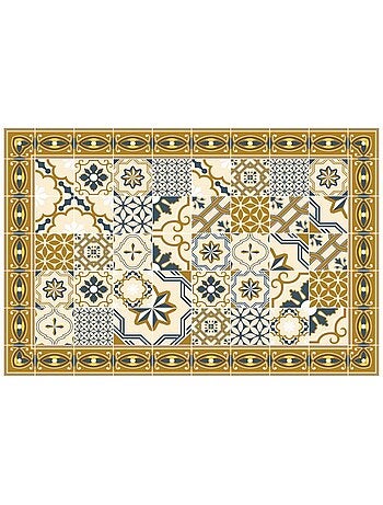 Tapis vinyle motif mosaïque vinyl