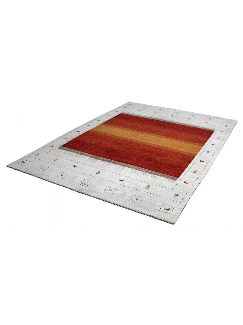 Tapis viscose et laine ethnique Rush Multicolore - Kiabi