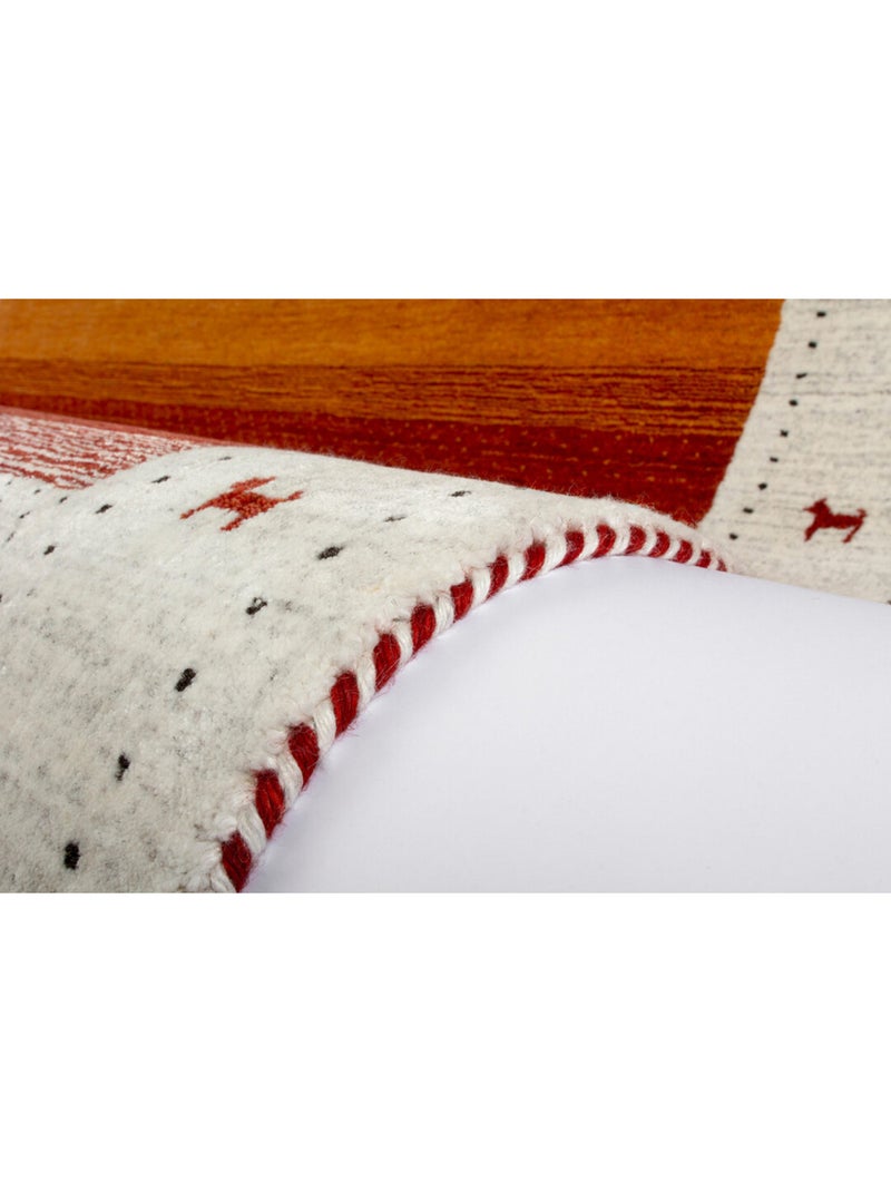 Tapis viscose et laine ethnique Rush Multicolore - Kiabi