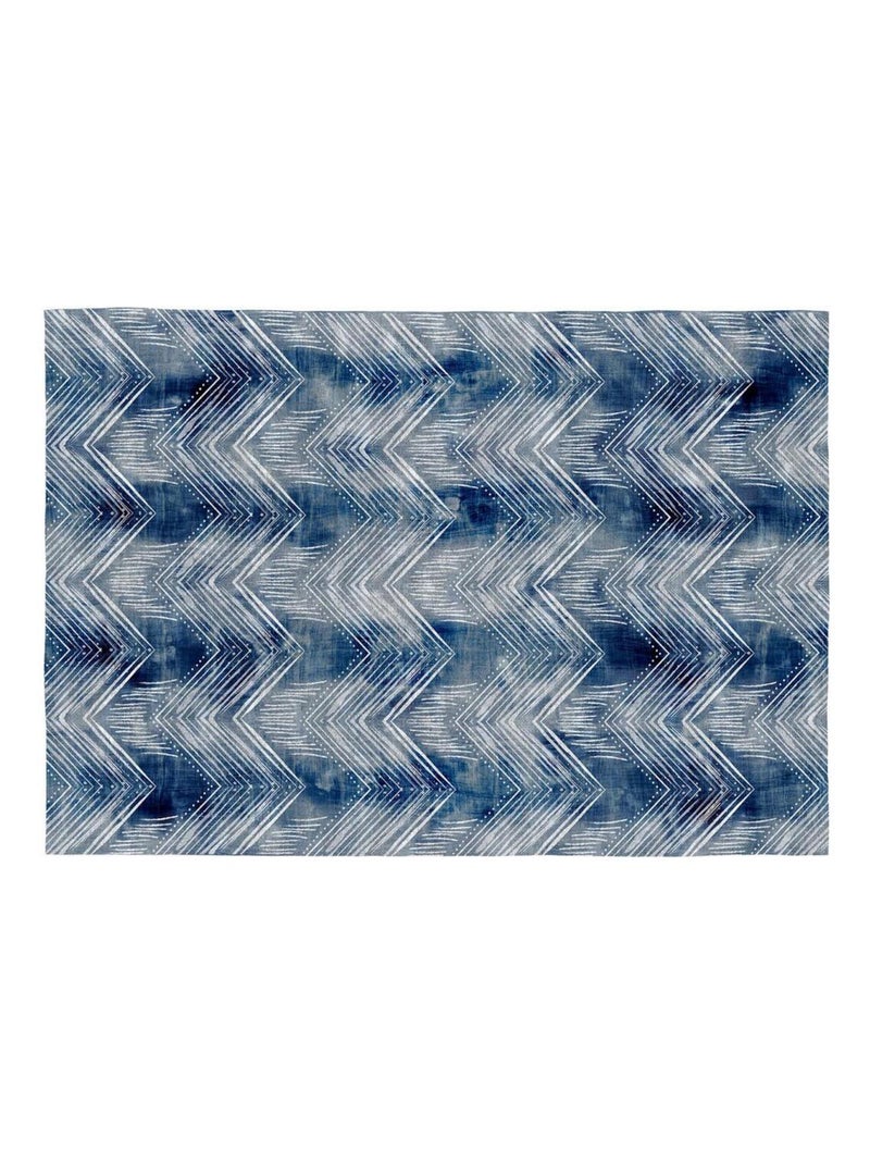 Tapis Vivabita bleu intérieur plat Odin Bleu - Kiabi