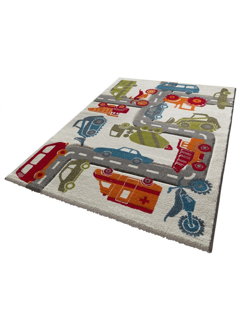 Tapis voitures pour chambre enfant Traffic Sigikid Blanc - Kiabi