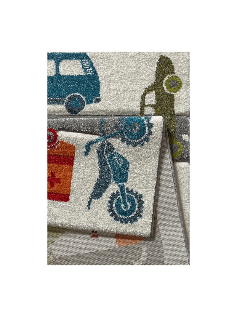 Tapis voitures pour chambre enfant Traffic Sigikid Blanc - Kiabi