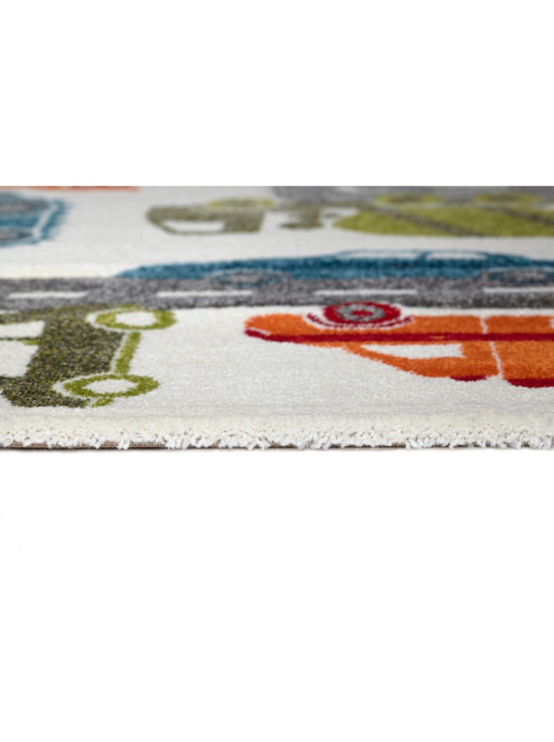 Tapis voitures pour chambre enfant Traffic Sigikid Blanc - Kiabi