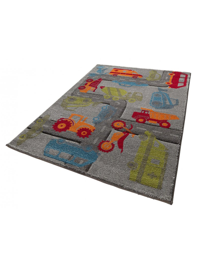 Tapis voitures pour chambre enfant Traffic Sigikid Gris - Kiabi